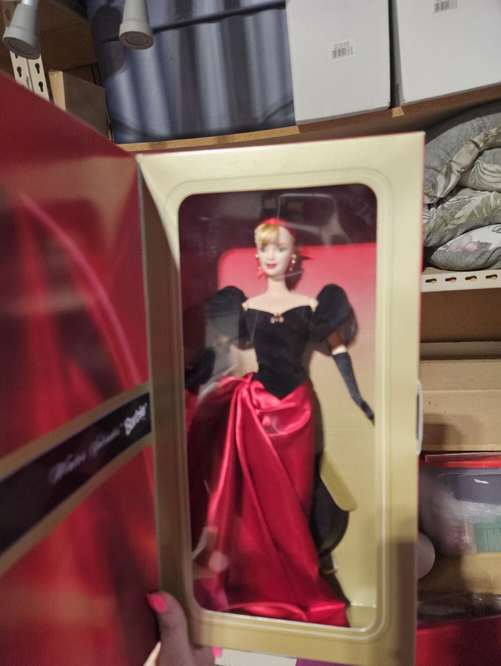 Barbie Red and Black Satin Evening Doll